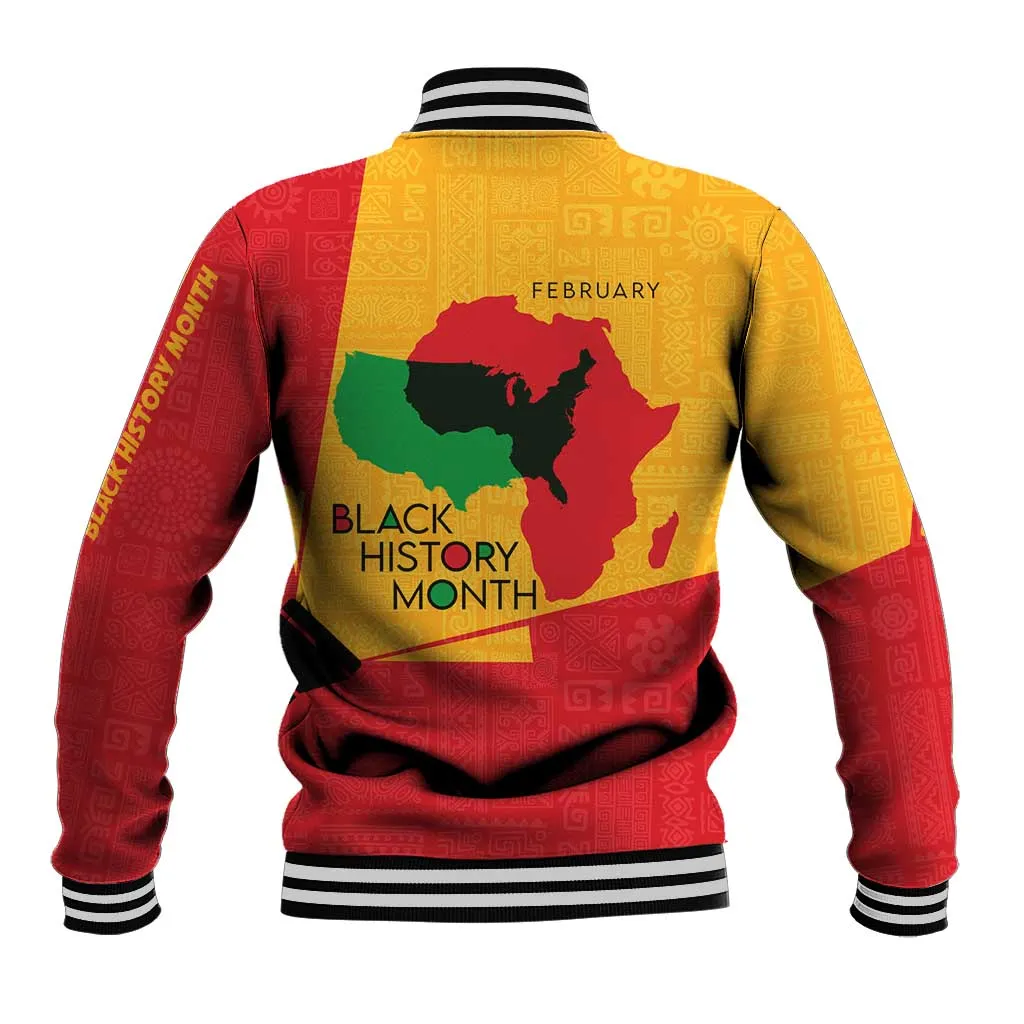 Black History Month Baseball Jacket - African February Design DT02