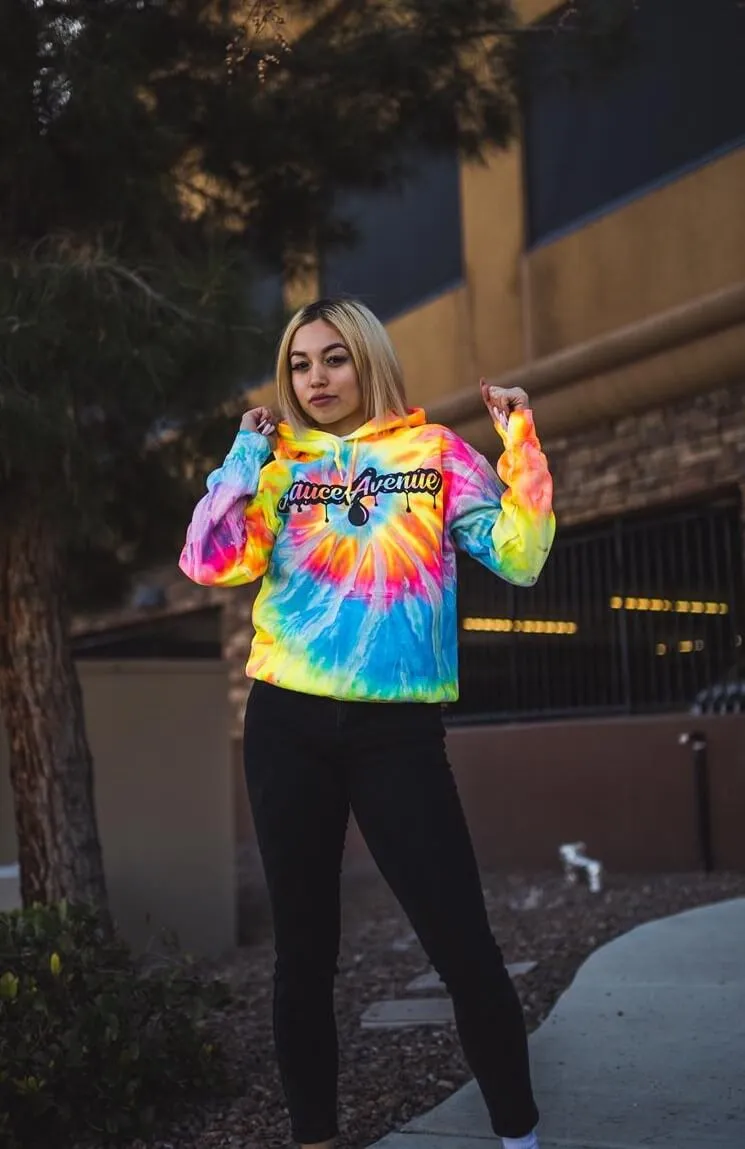 Black SA Drip | Neon Burst Hoodie