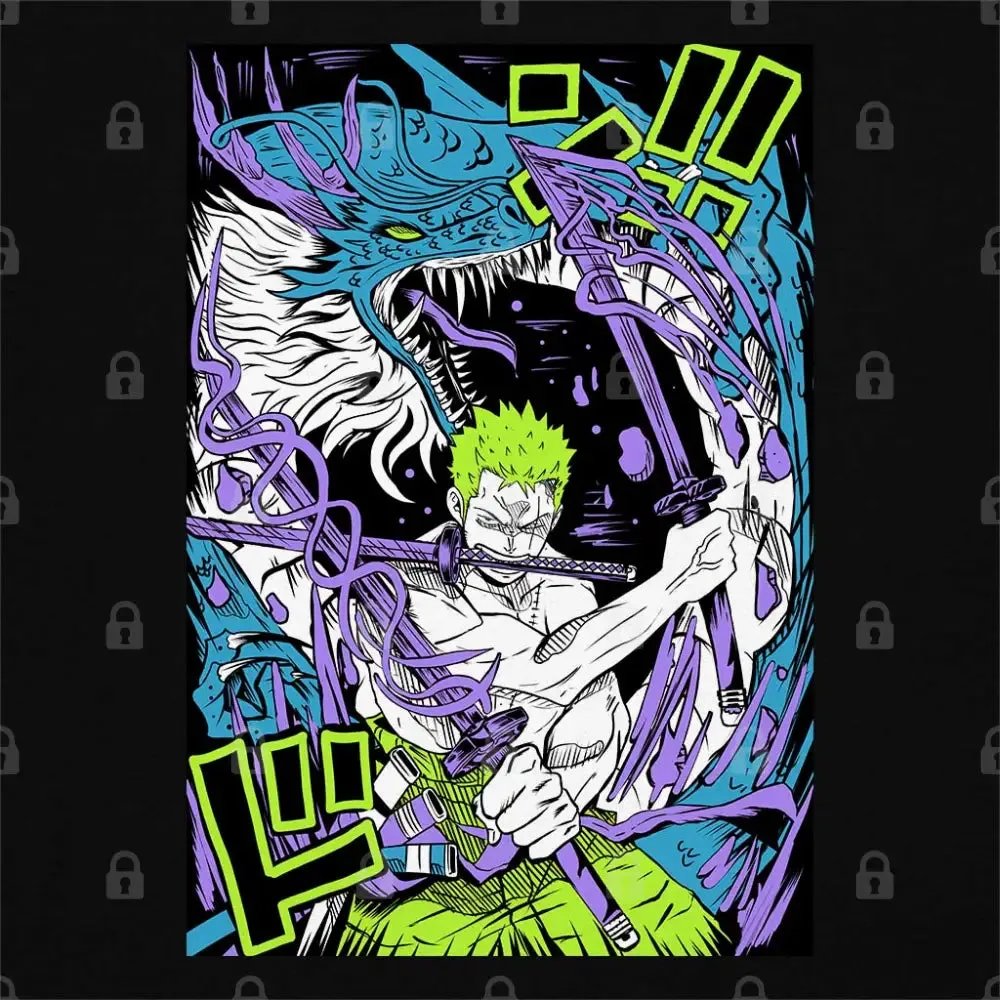Blue Dragon Swordsman Tank Top