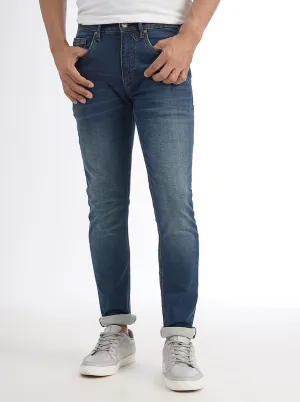 Blue Washed Slim Fit Jeans | JadeBlue