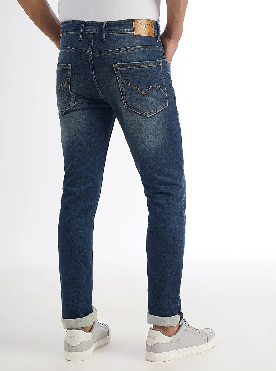 Blue Washed Slim Fit Jeans | JadeBlue