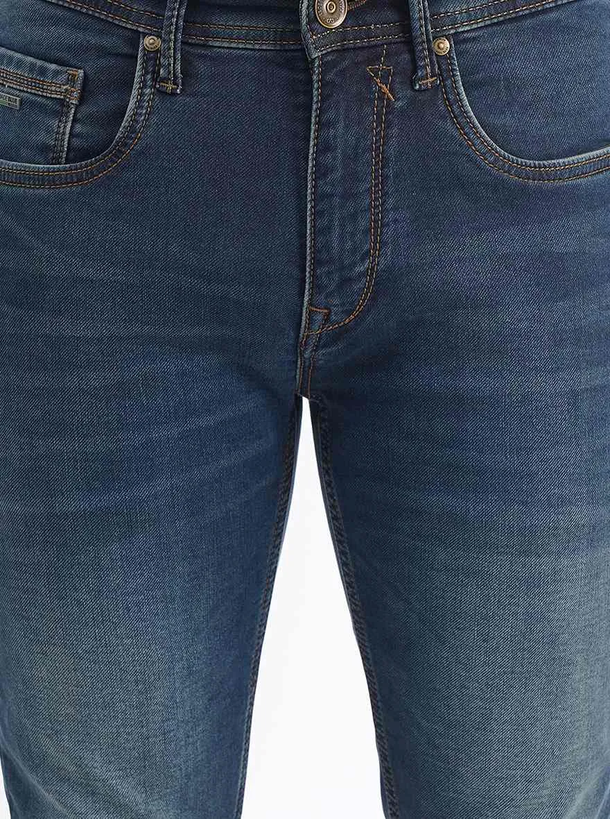 Blue Washed Slim Fit Jeans | JadeBlue