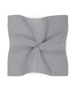 Blue White Checks Pocket Square
