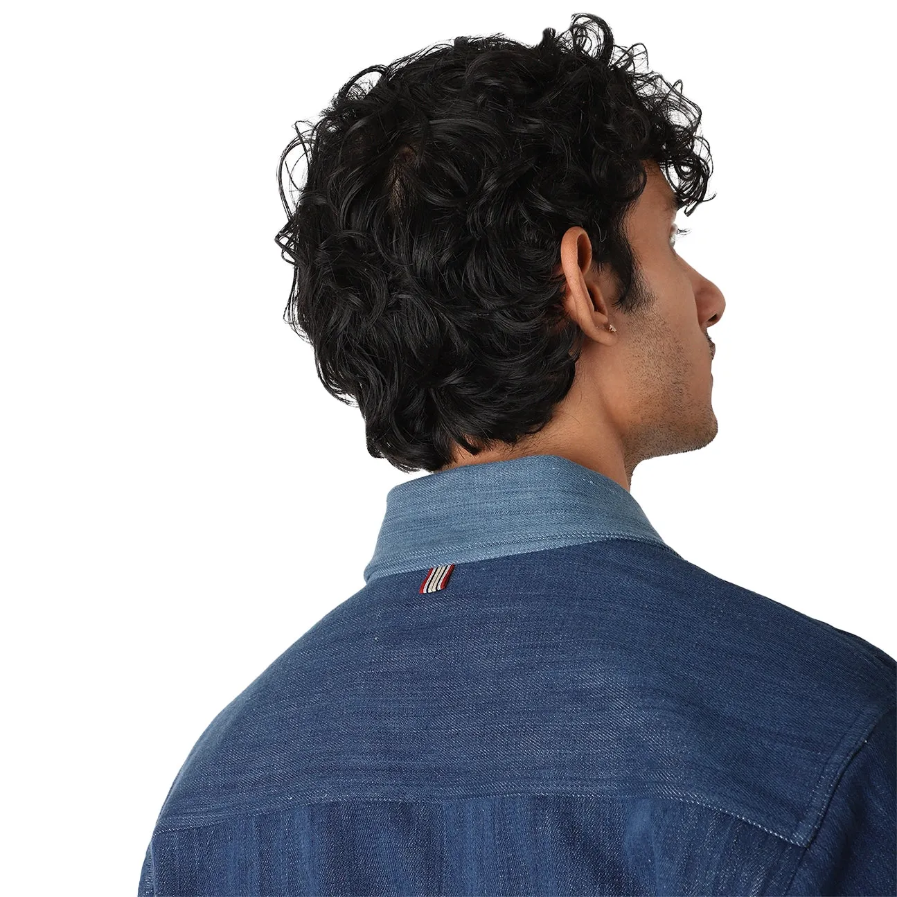 Bodhi Handloom Jacket - Denim Indigo