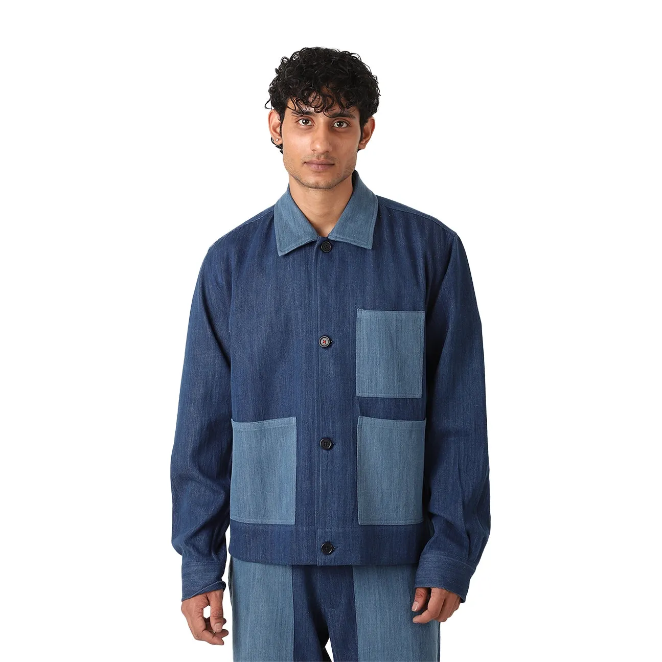 Bodhi Handloom Jacket - Denim Indigo