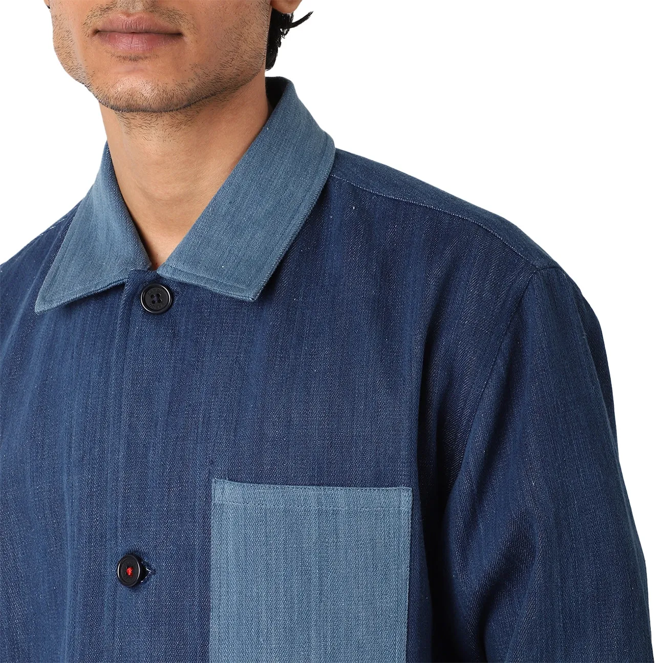 Bodhi Handloom Jacket - Denim Indigo