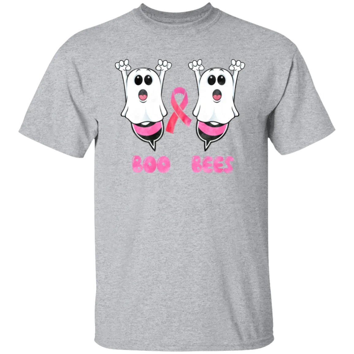 Boo Bees Breast Cancer Awareness  T-Shirt