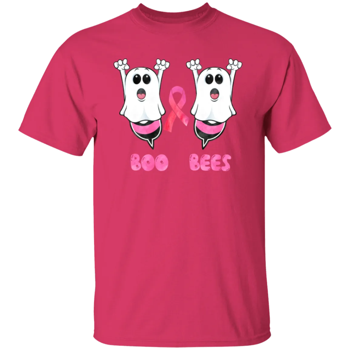 Boo Bees Breast Cancer Awareness  T-Shirt