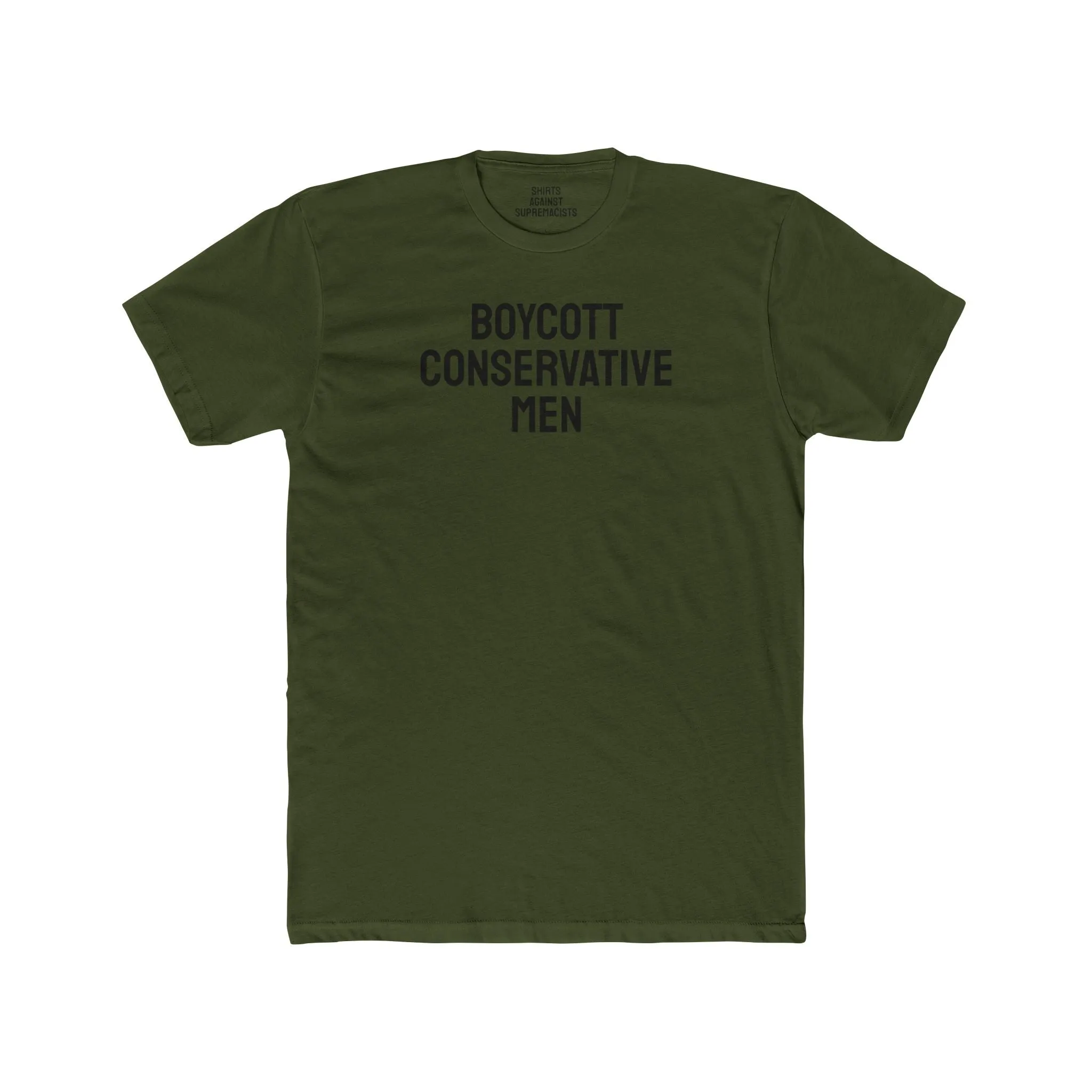 Boycott Conservative Men - Unisex Cotton Crew Tee