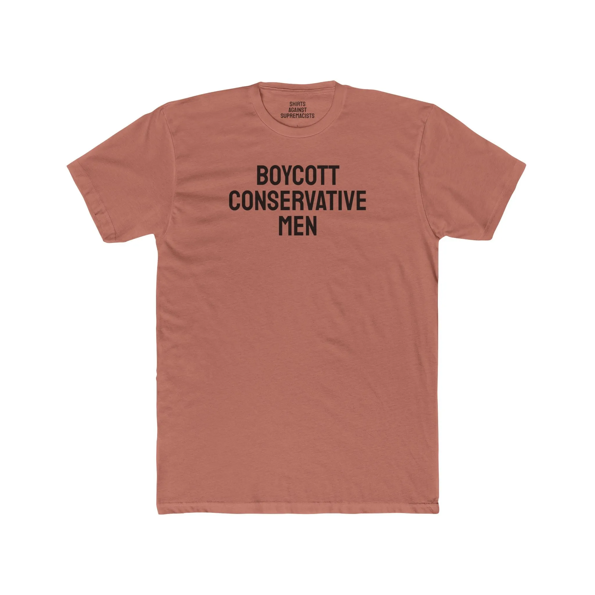 Boycott Conservative Men - Unisex Cotton Crew Tee