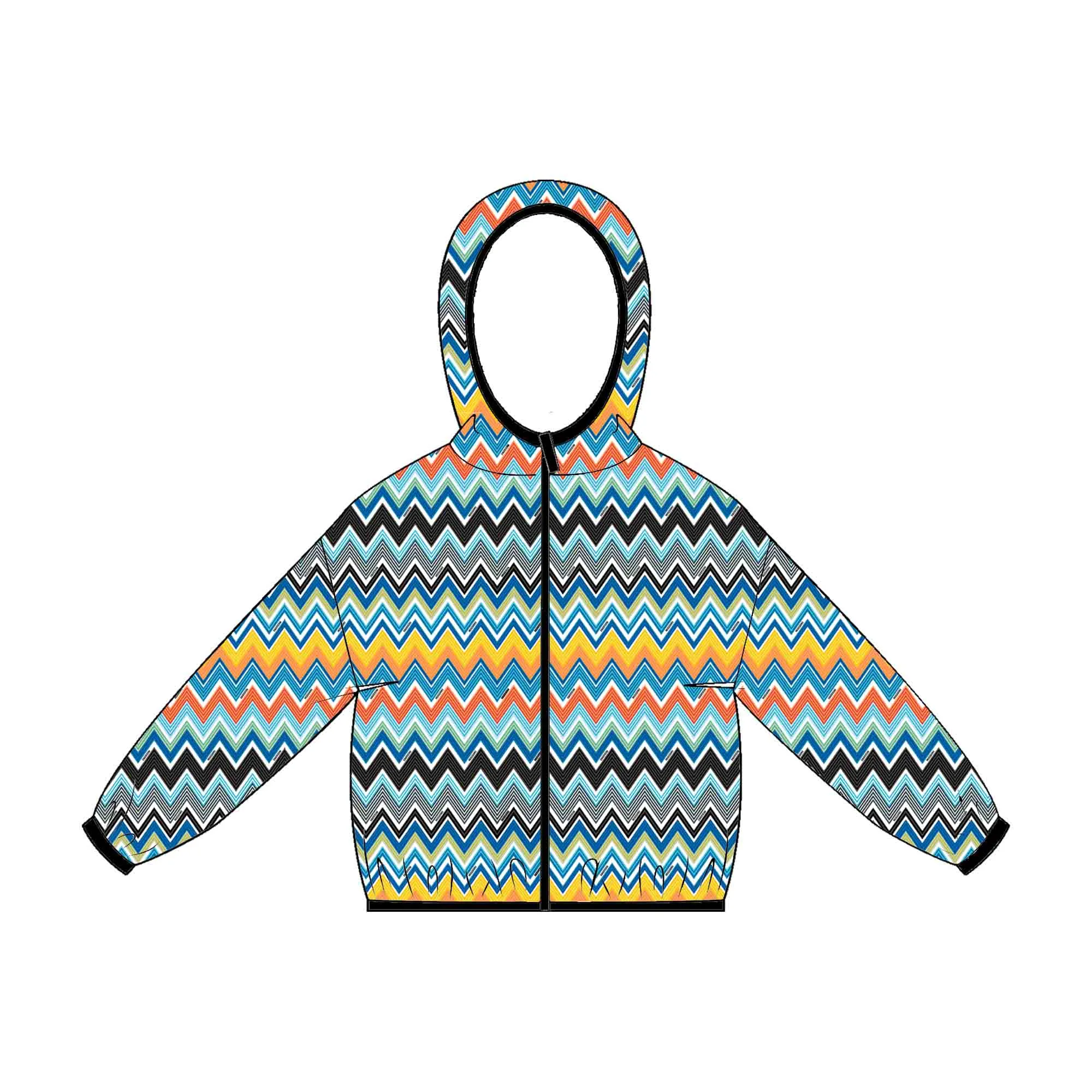 Boys Blue Zig Zag Jacket