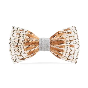 Brackish Bobwhite Quail Feather Bow Tie
