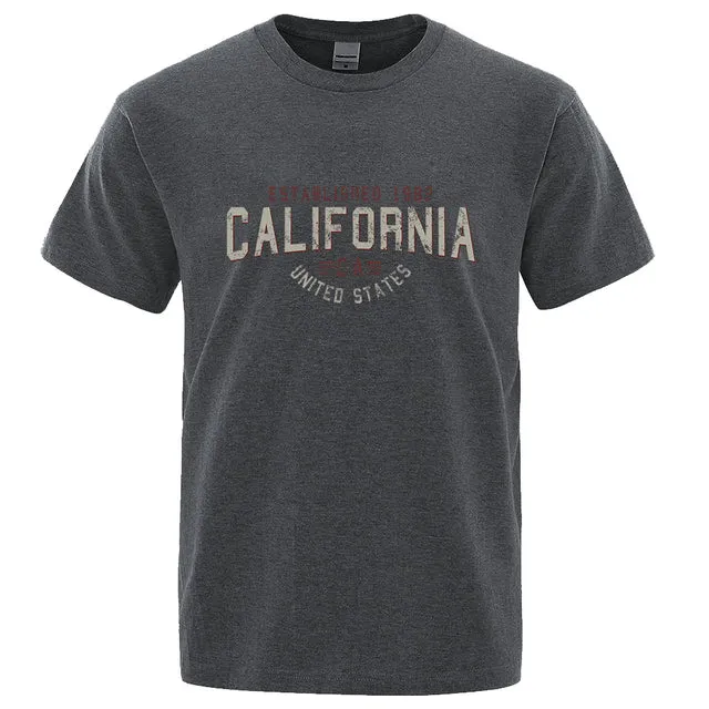Breathable Loose O-Neck Shirts Hip Hop Tees