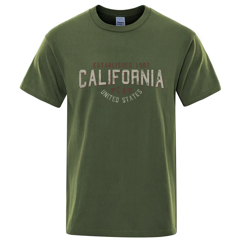 Breathable Loose O-Neck Shirts Hip Hop Tees