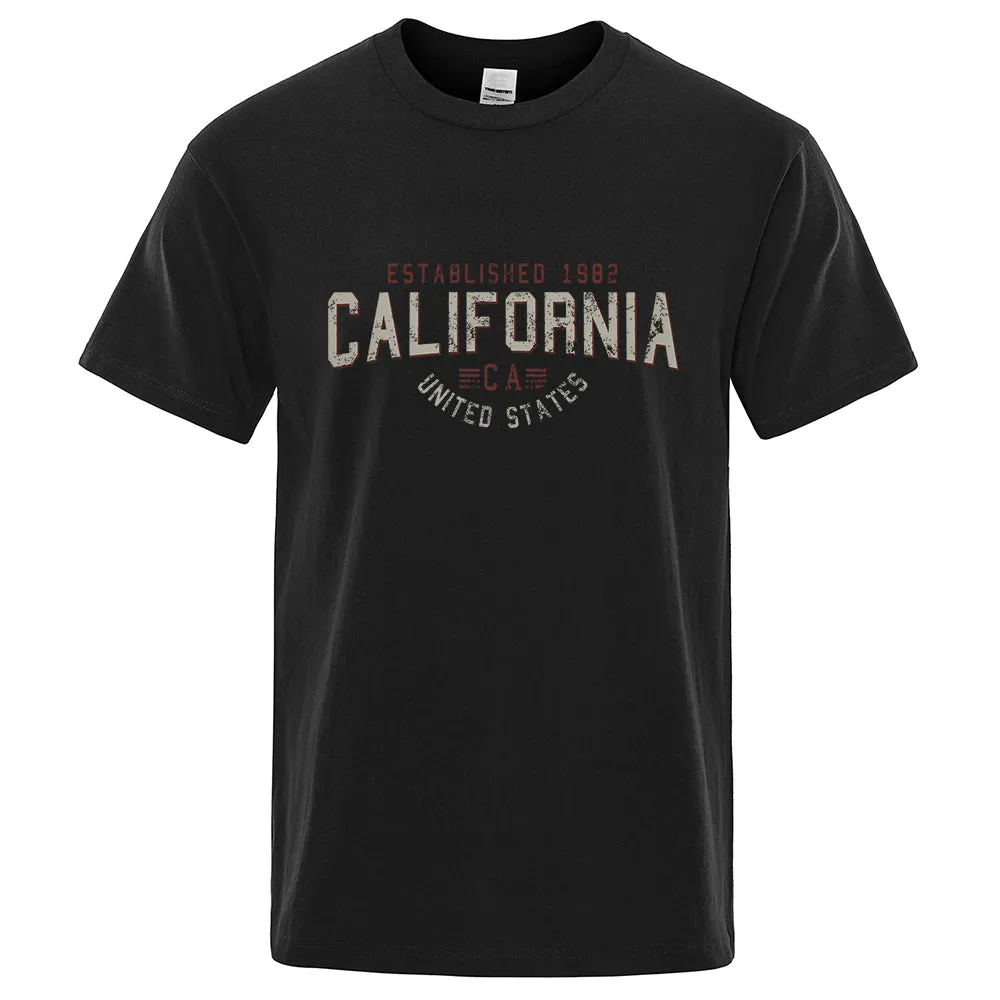 Breathable Loose O-Neck Shirts Hip Hop Tees