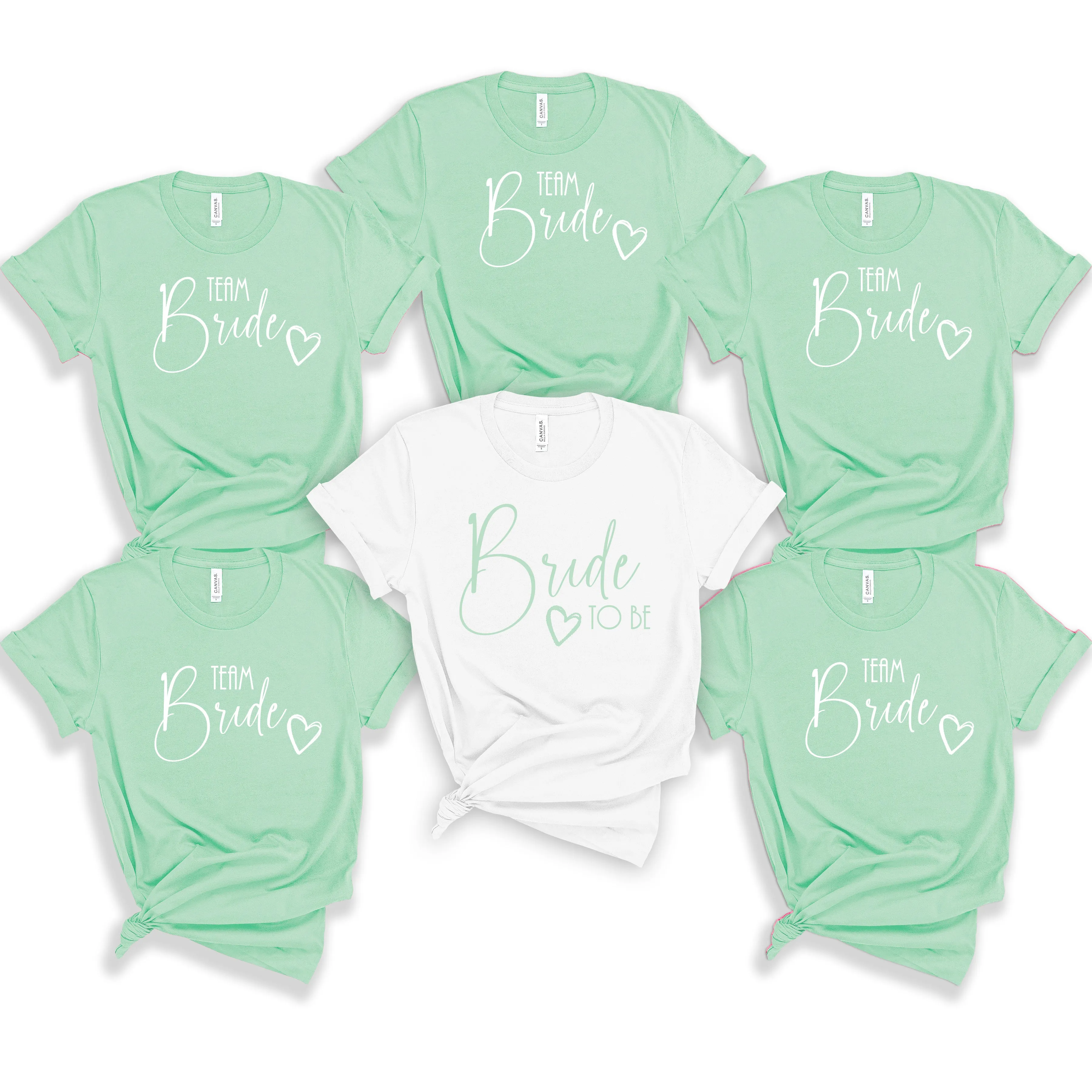 Bride & Crew Simple and Modern Bride TShirts for the Hen Party