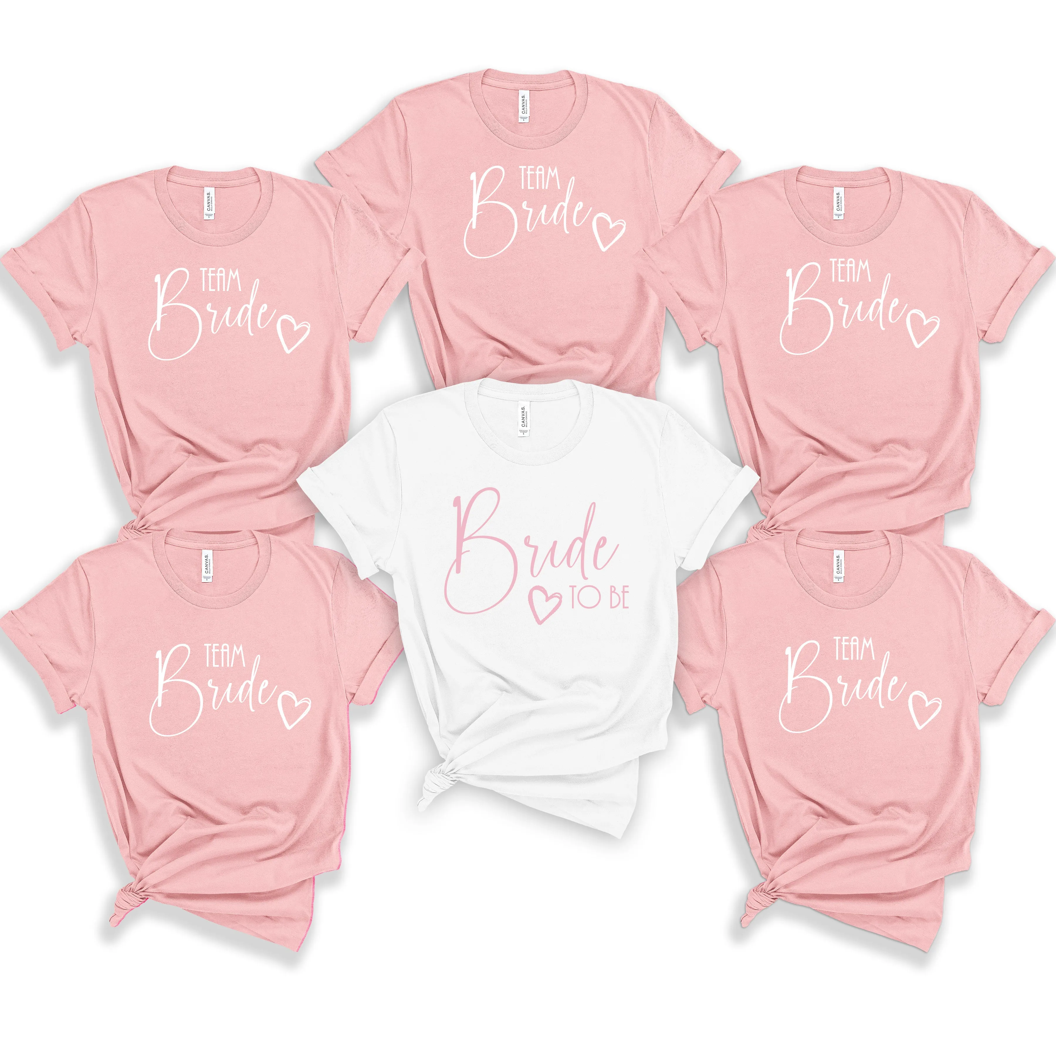 Bride & Crew Simple and Modern Bride TShirts for the Hen Party