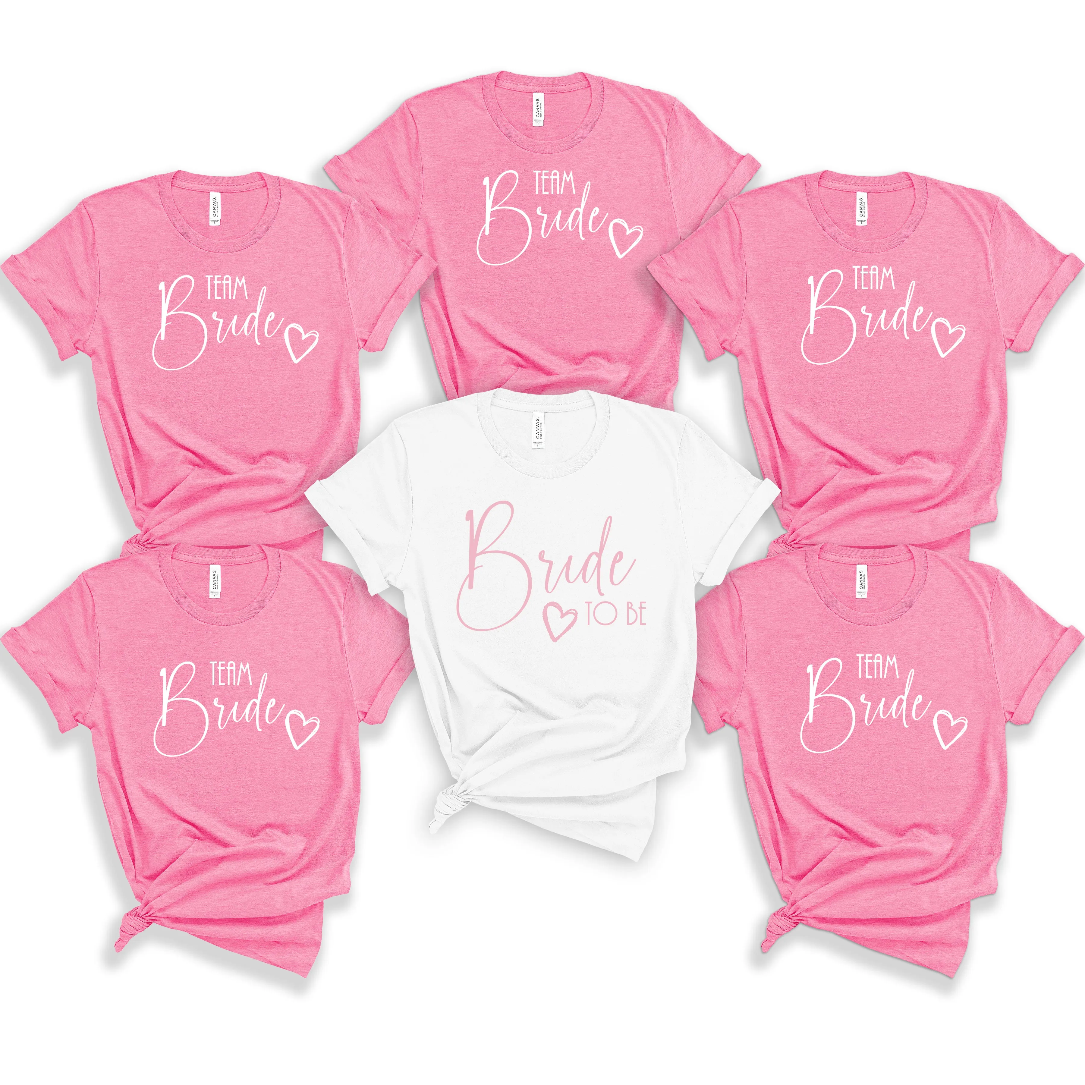 Bride & Crew Simple and Modern Bride TShirts for the Hen Party