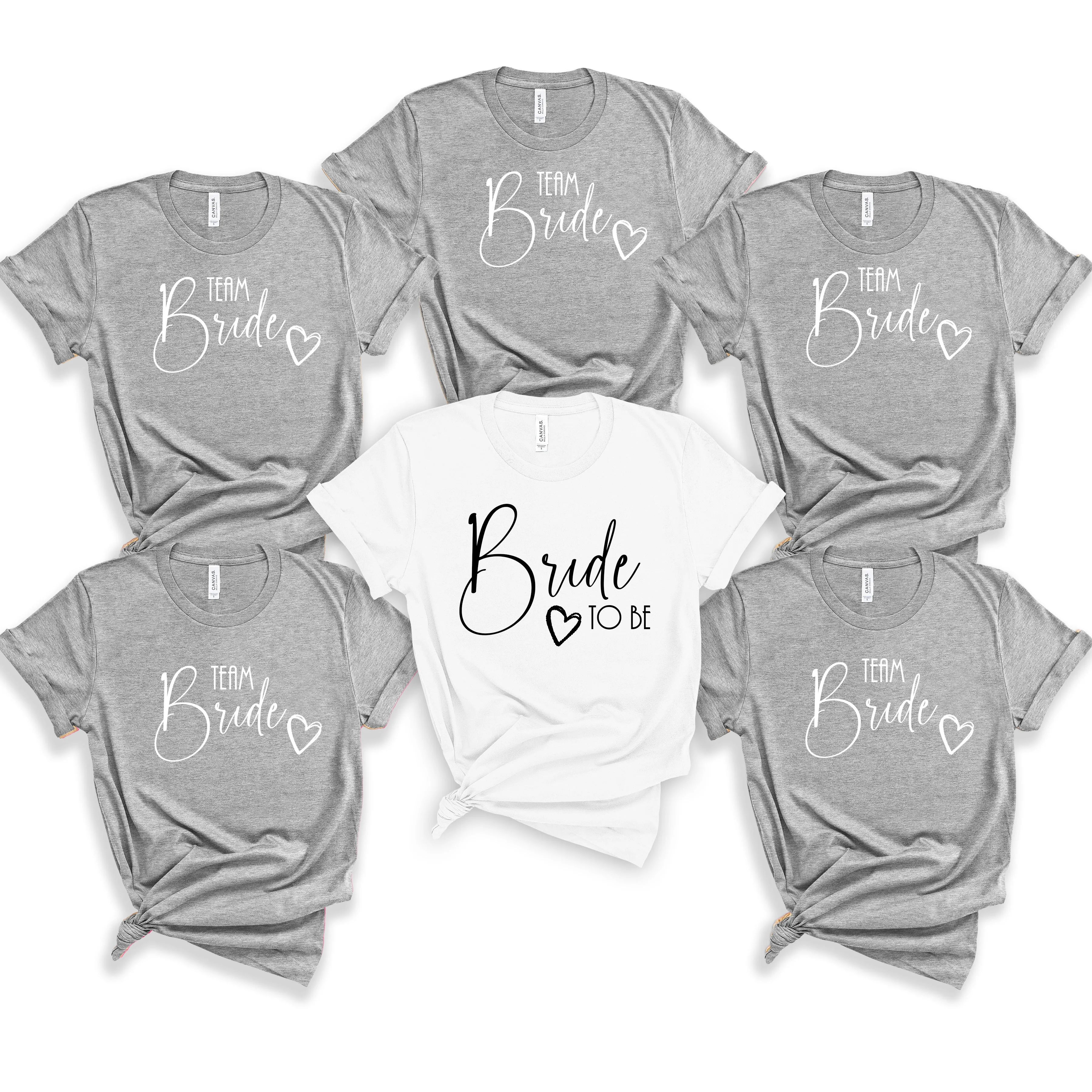 Bride & Crew Simple and Modern Bride TShirts for the Hen Party