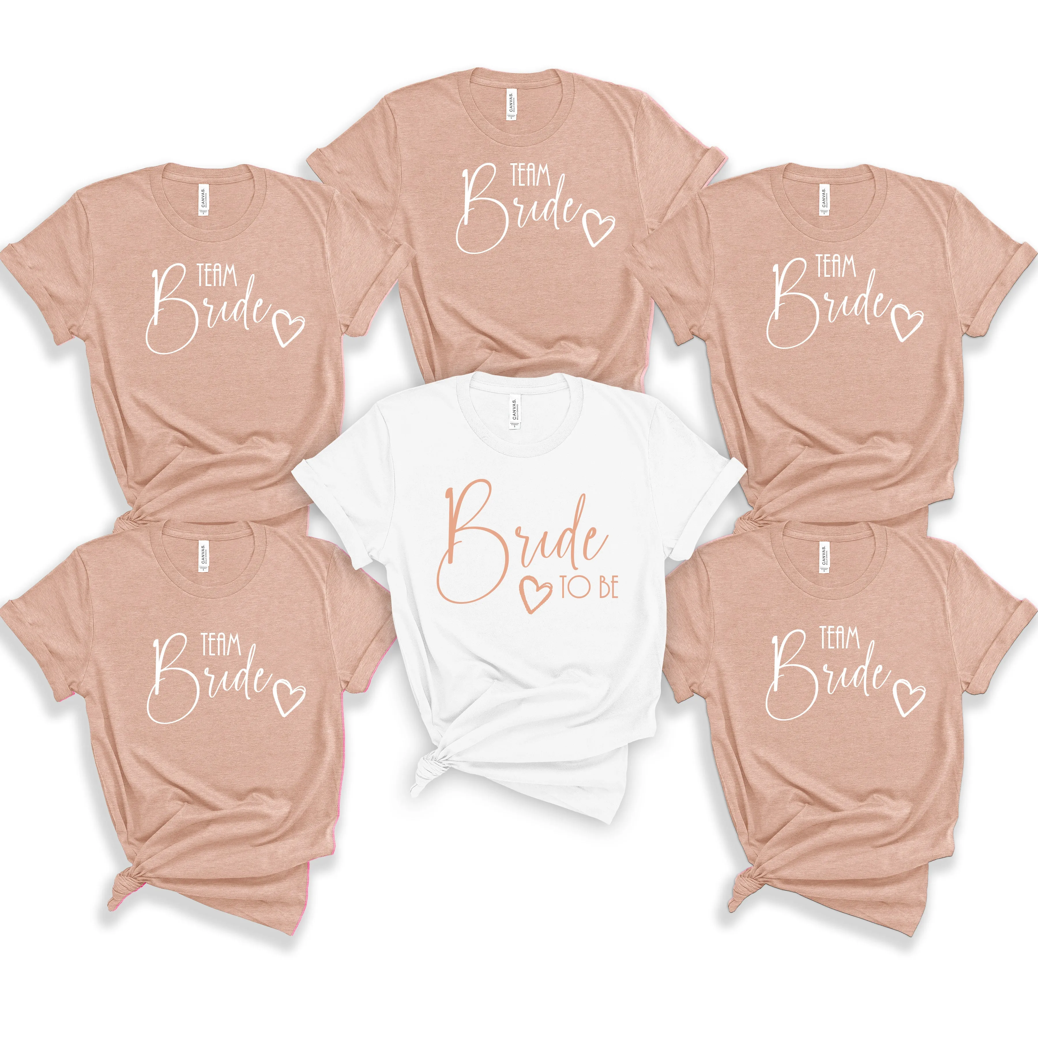 Bride & Crew Simple and Modern Bride TShirts for the Hen Party