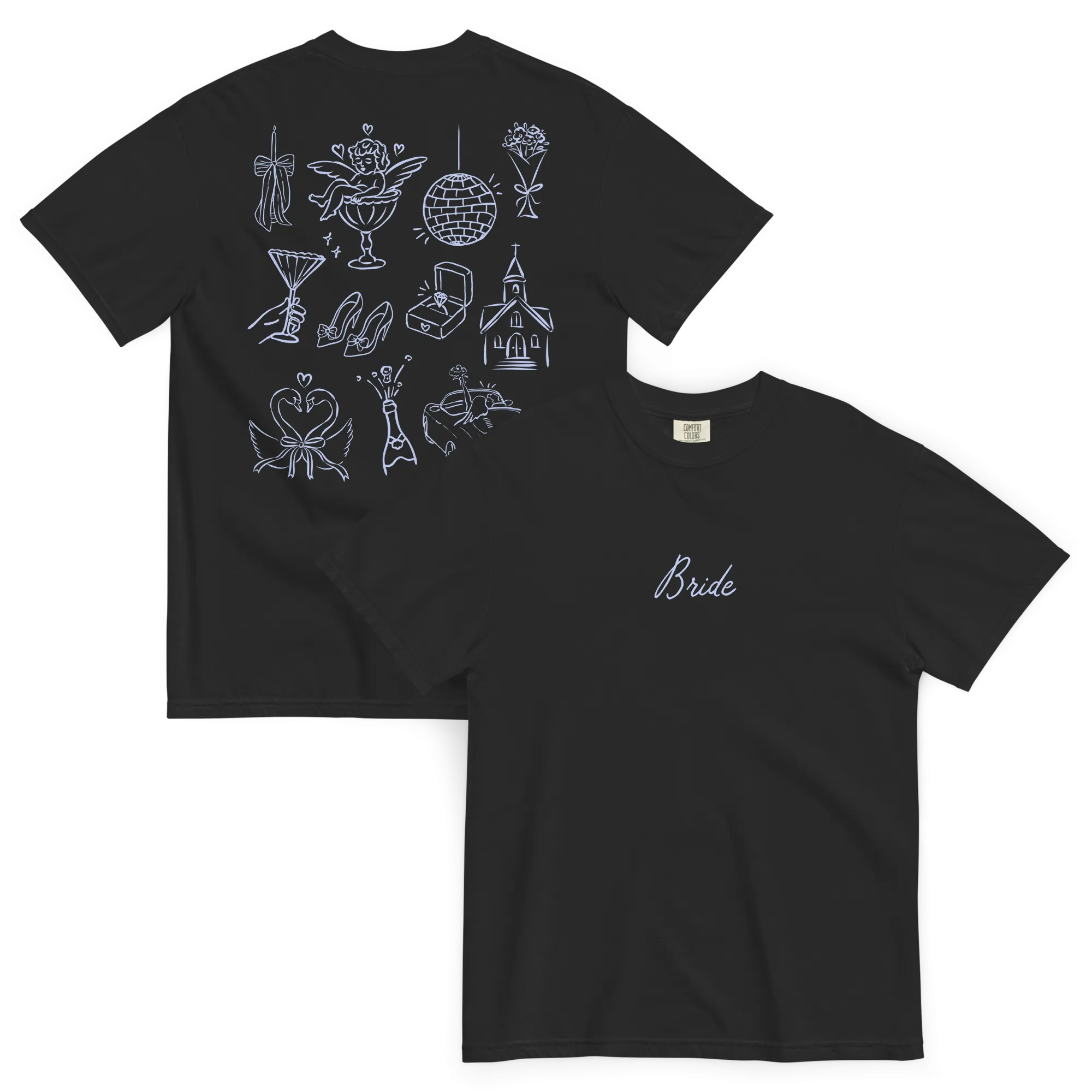 Bride Bachelorette Line Art Premium T-Shirt
