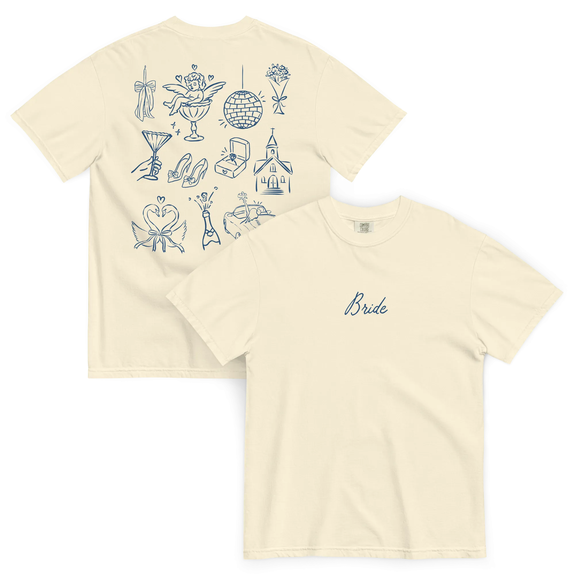 Bride Bachelorette Line Art Premium T-Shirt