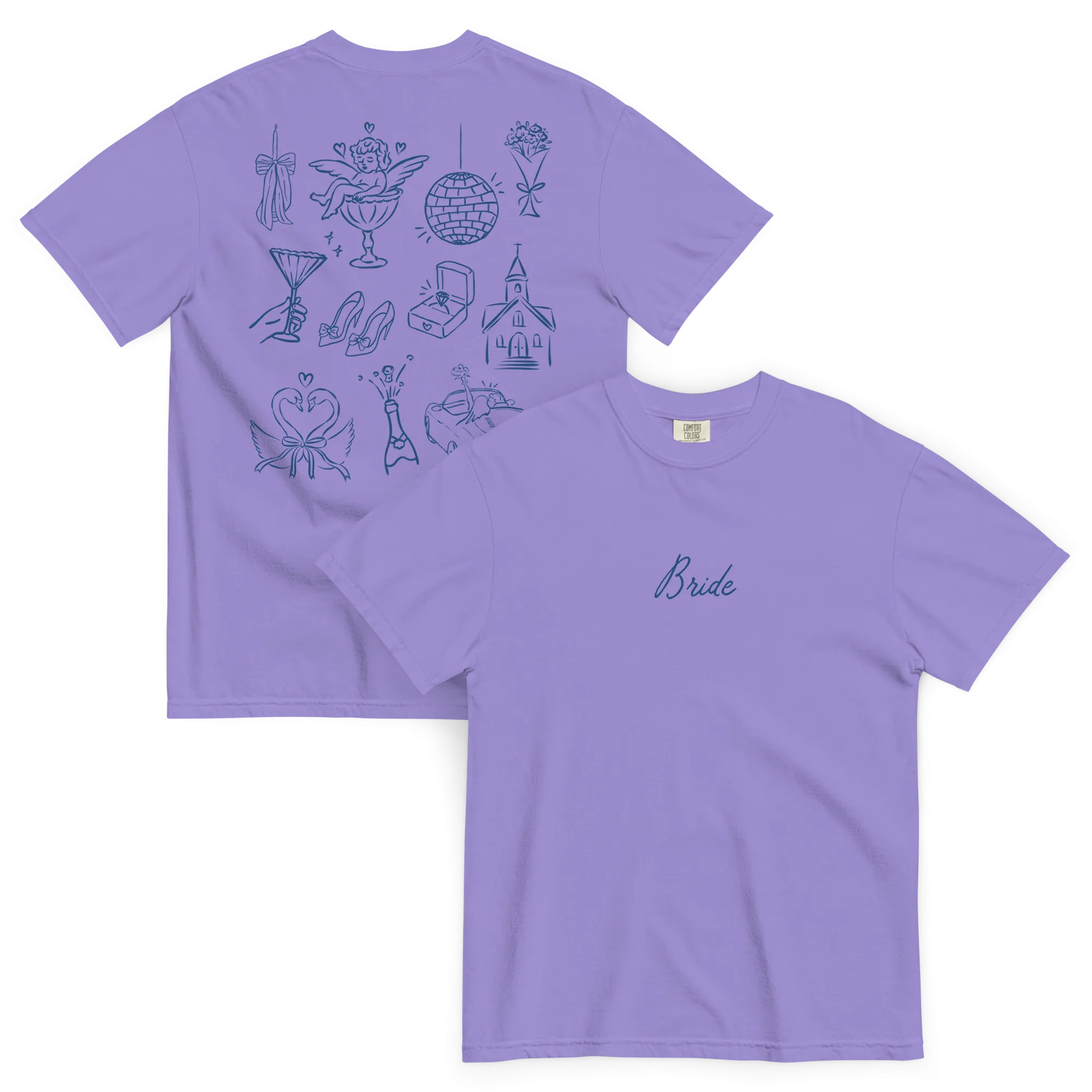 Bride Bachelorette Line Art Premium T-Shirt