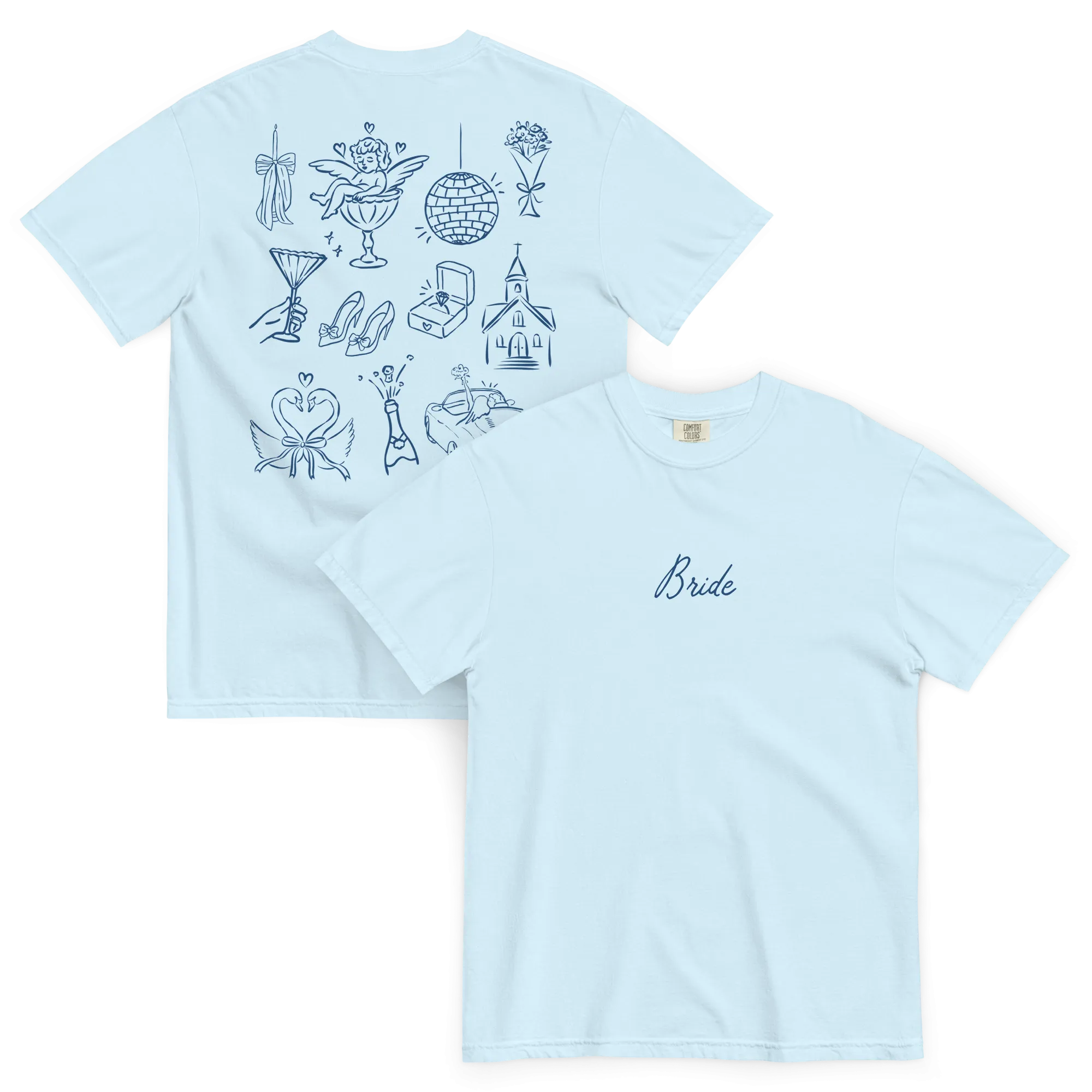 Bride Bachelorette Line Art Premium T-Shirt
