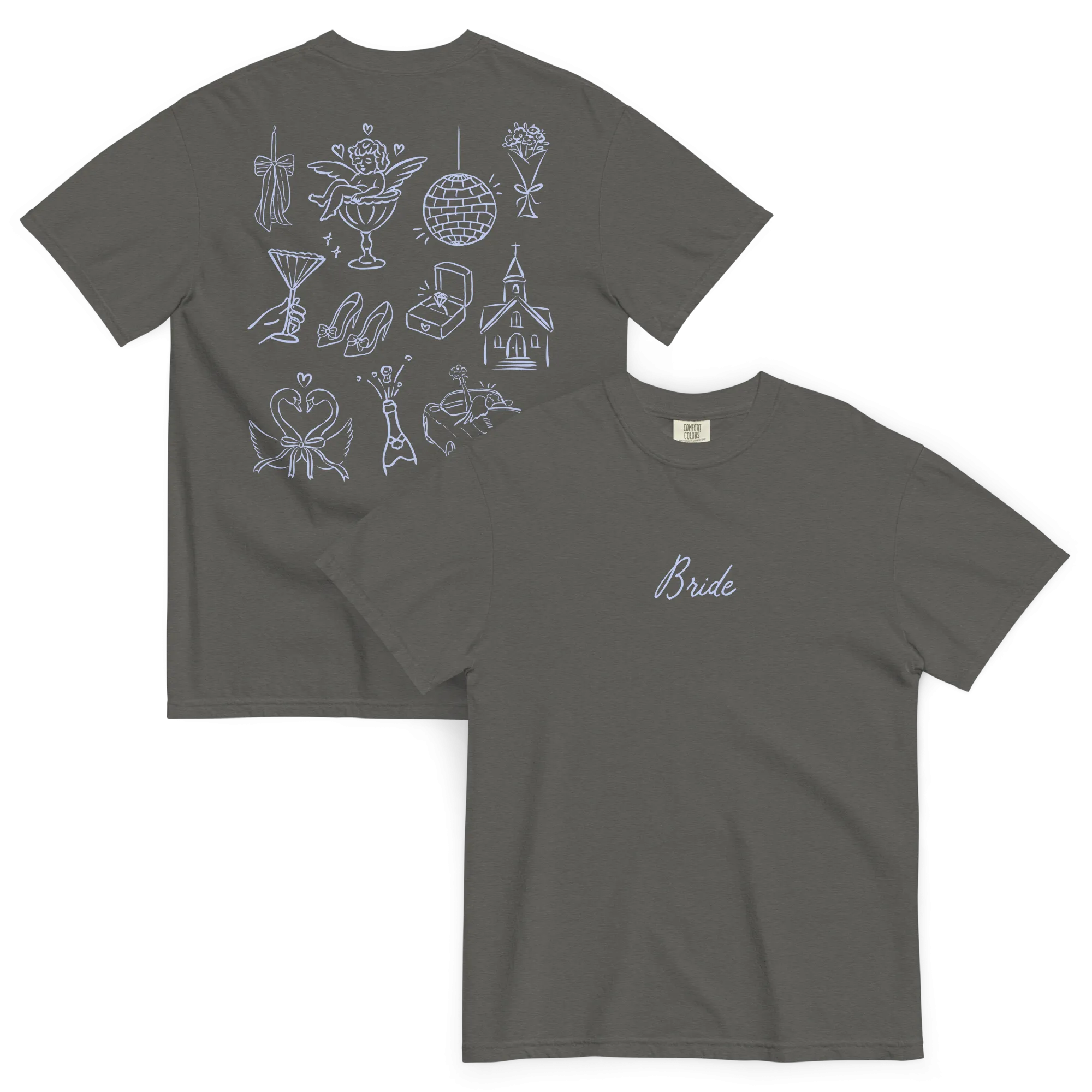 Bride Bachelorette Line Art Premium T-Shirt