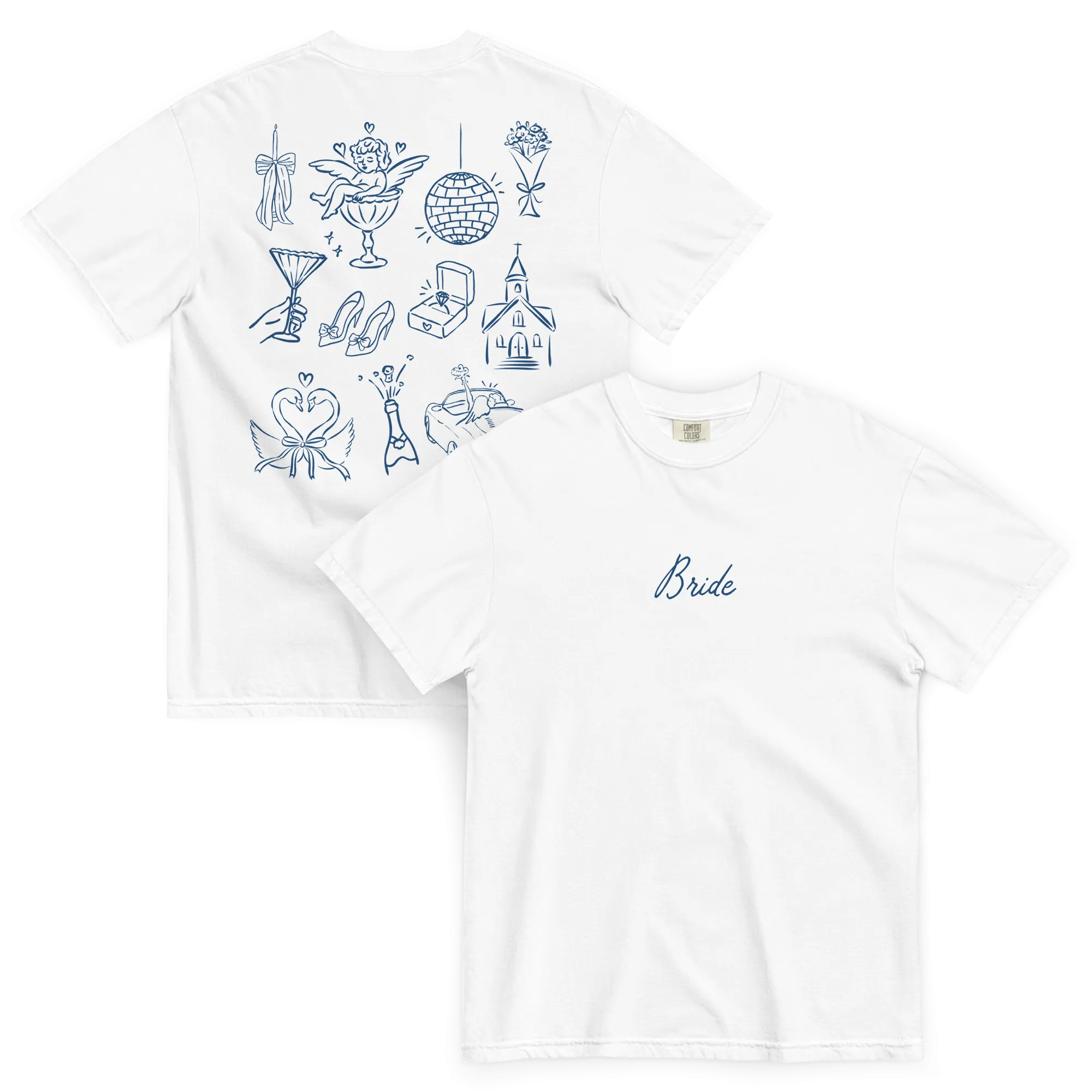 Bride Bachelorette Line Art Premium T-Shirt