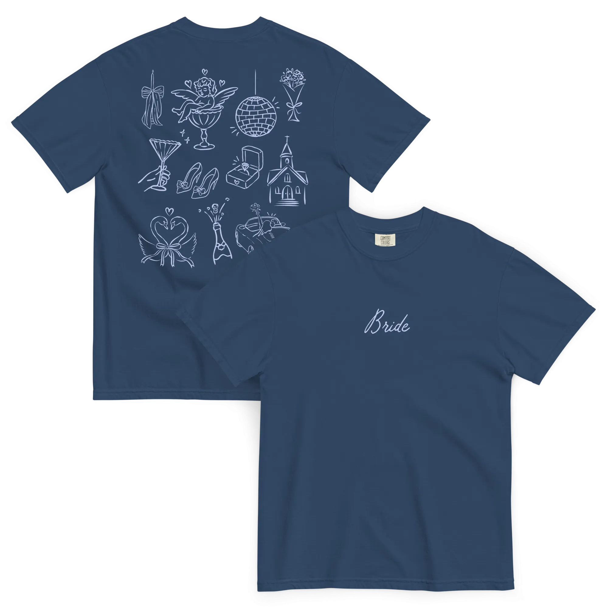 Bride Bachelorette Line Art Premium T-Shirt