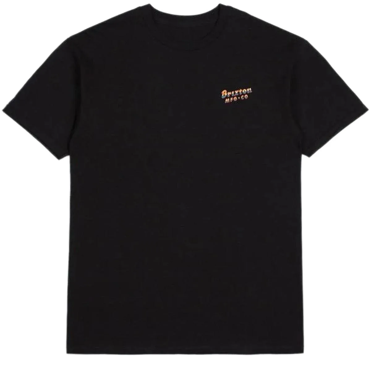 BRIXTON District Standard Tee Black Worn Wash