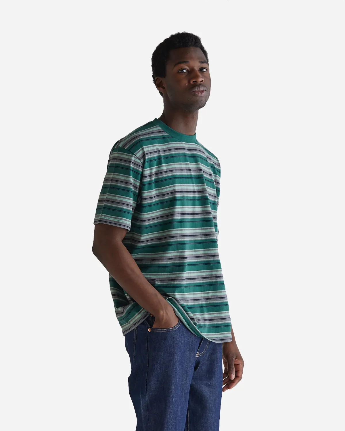 Brock Stripe Tee - Green