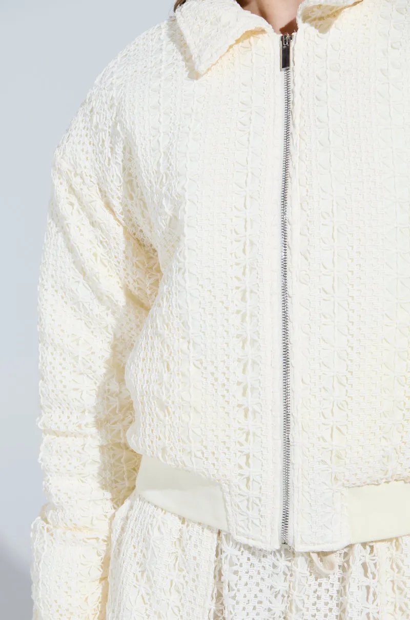 BROOKLYN CROCHET BOMBER