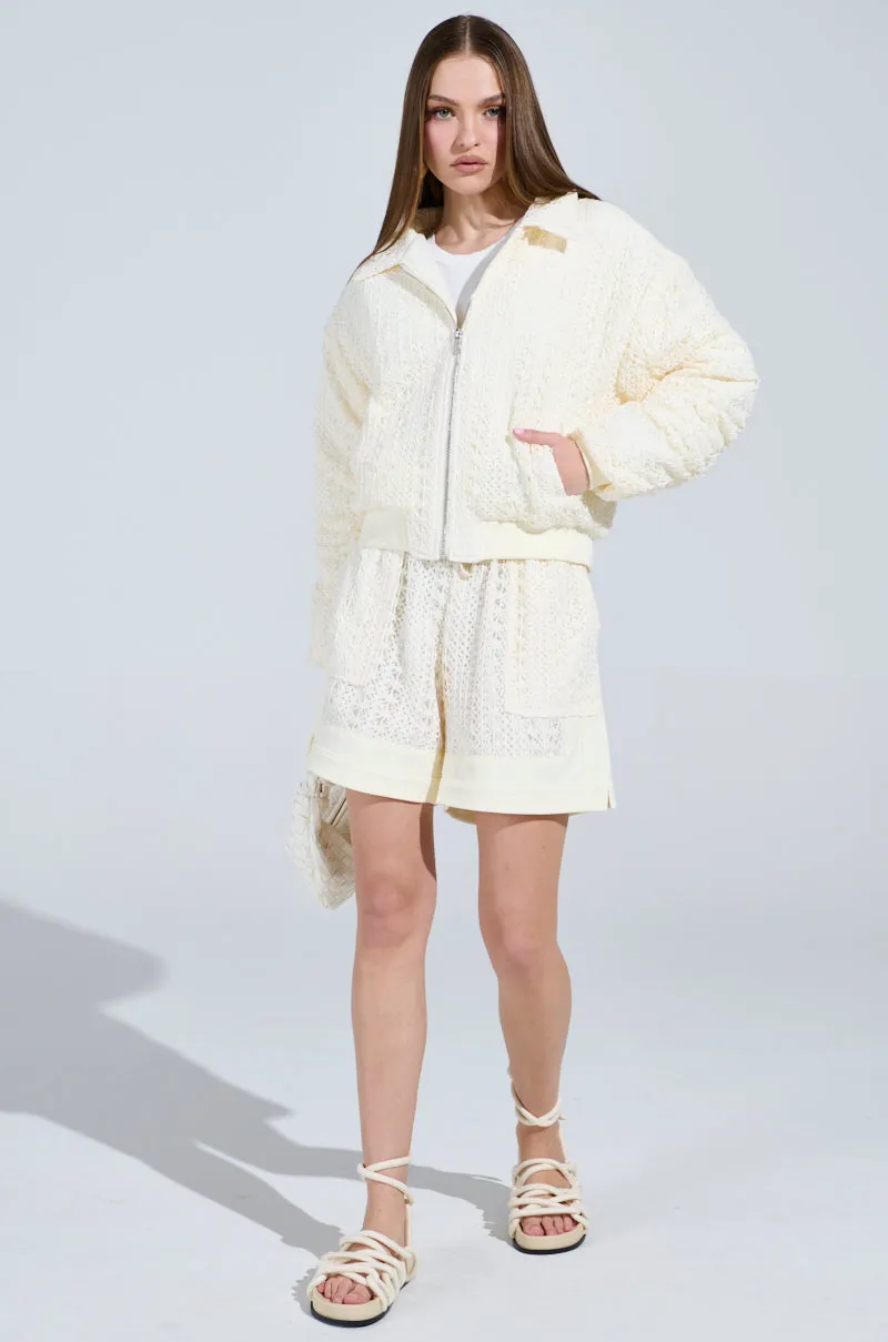 BROOKLYN CROCHET BOMBER