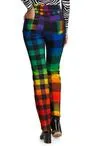 BruceGlen Rainbow Gingham Flare Jean
