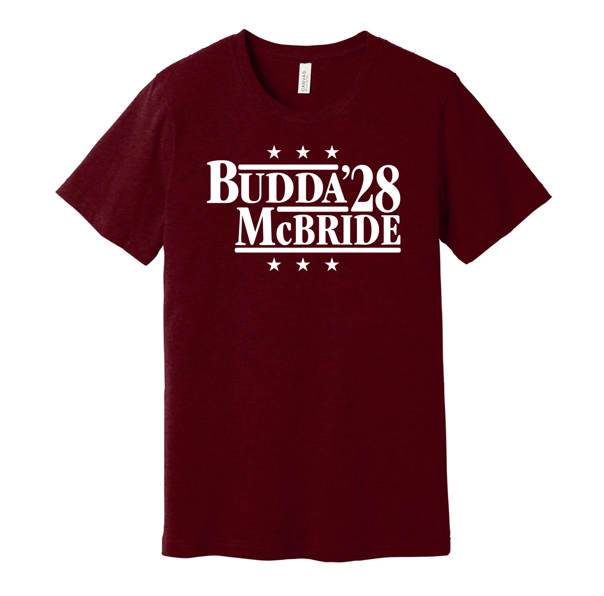 Budda & McBride '28 - Arizona Football Legends Political Campaign Parody T-Shirt - Hyper Than Hype Shirts