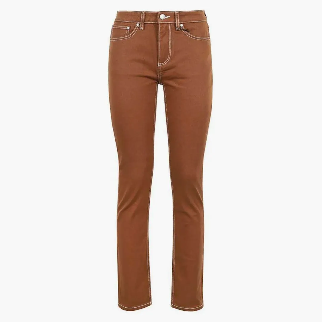 Burberry Mid-rise Skinny Jeans Warm Walnut Brown
