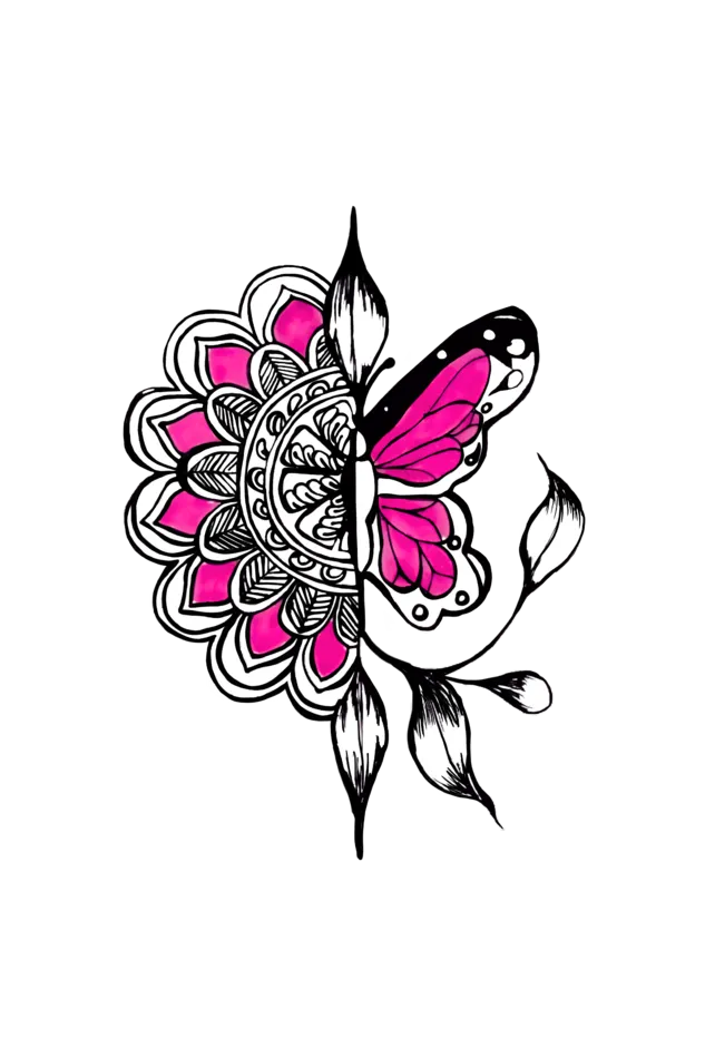 Butterfly Doodle - Unisex Classic T-Shirt