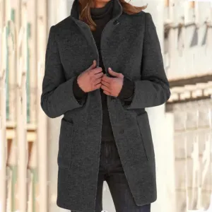 Camille: A stylish women's jacket featuring a stand-up collar