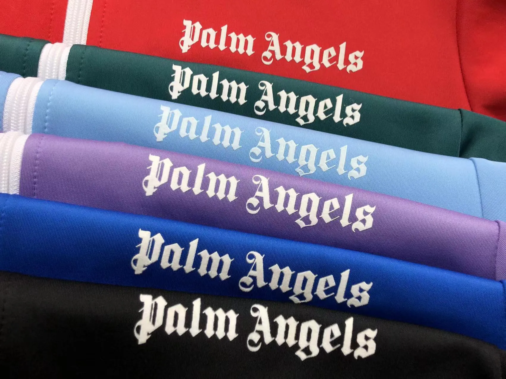 Campera Palm Angels Classic Track Celeste