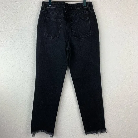 CARMAR Emelia Sturgis Black Stud Fray Hem Jeans 26