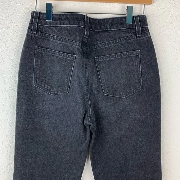 CARMAR Emelia Sturgis Black Stud Fray Hem Jeans 26