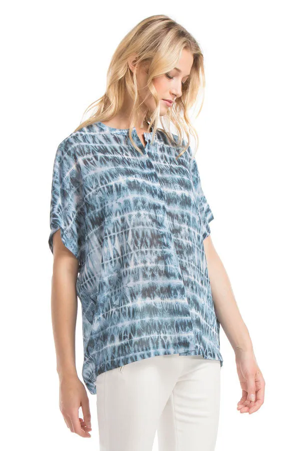 Cassie Boxy Blouse | Electric Blue
