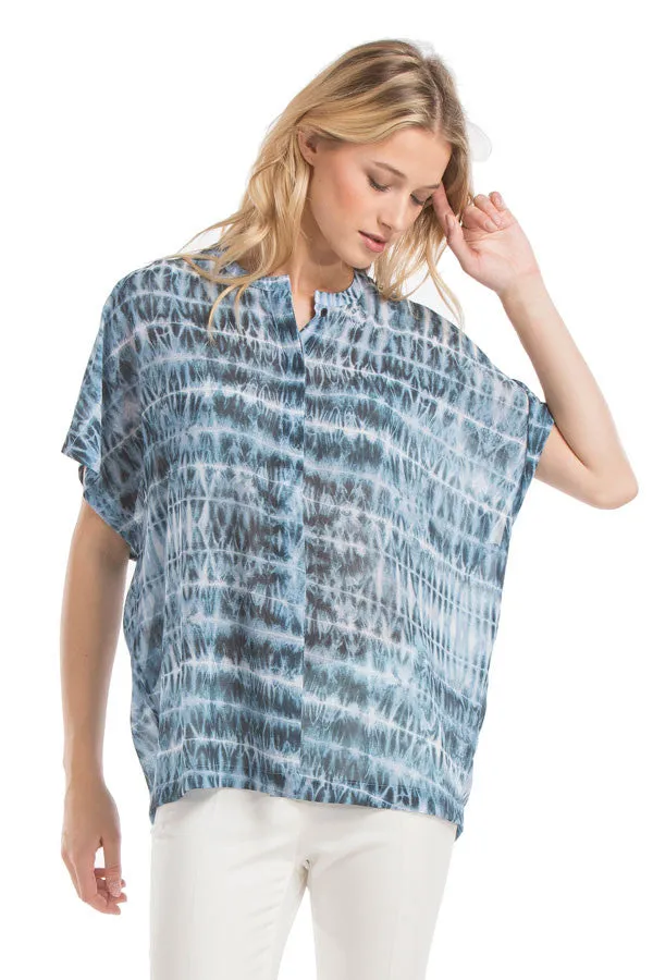 Cassie Boxy Blouse | Electric Blue