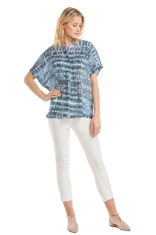 Cassie Boxy Blouse | Electric Blue