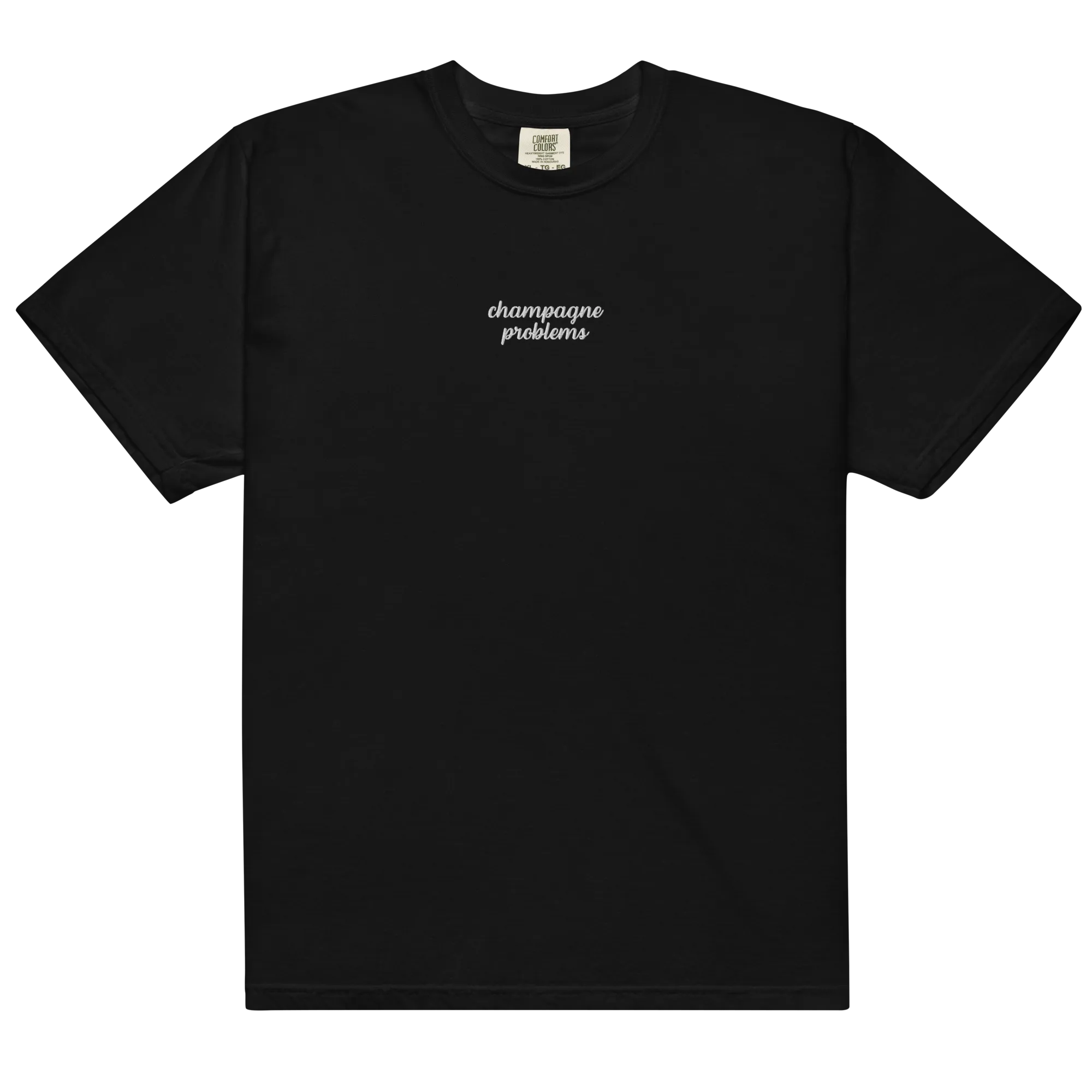 Champagne Problems Embroidered Premium T-Shirt