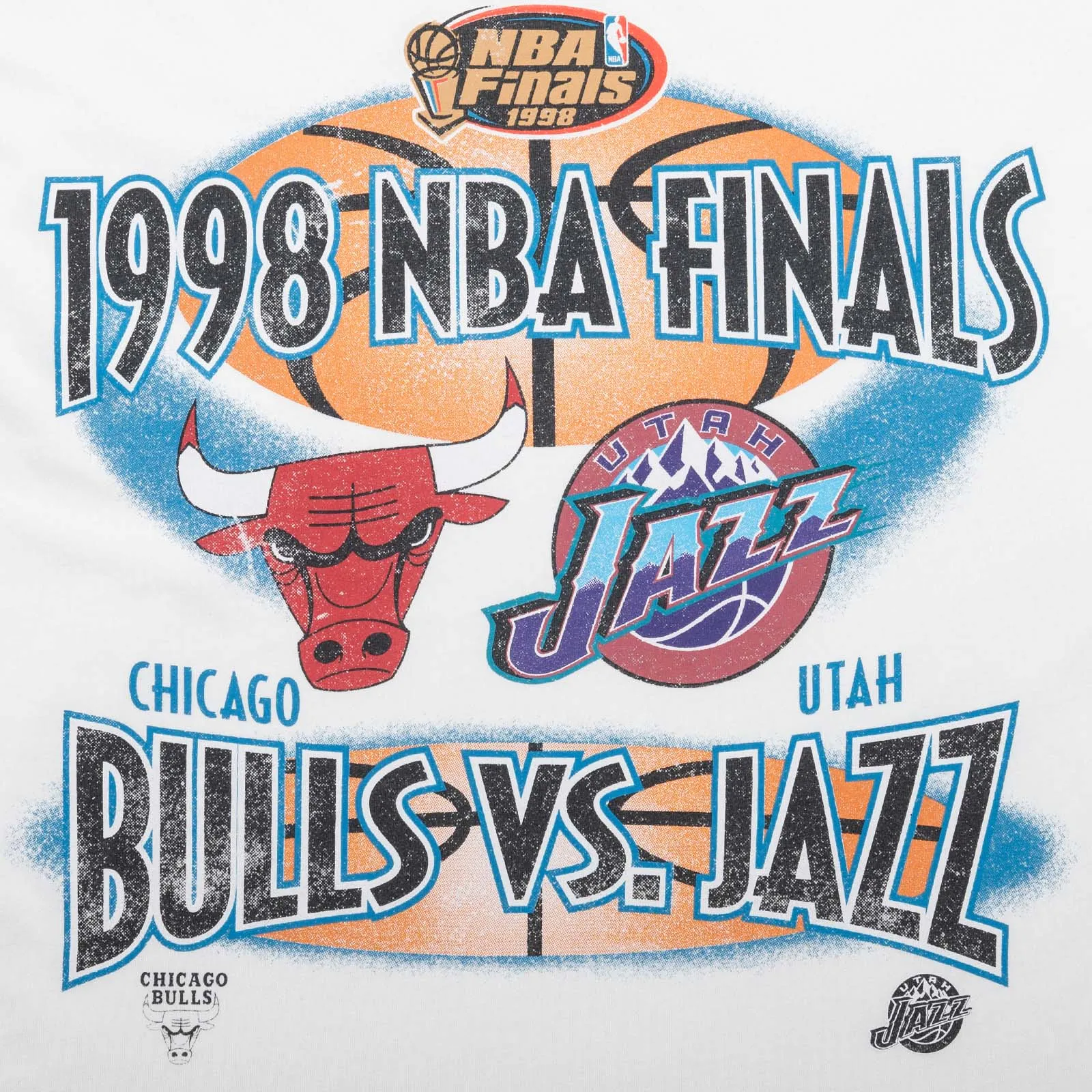 Chicago Bulls Vs Utah Jazz T-Shirt - White