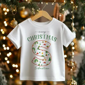Christmas Personalised Name Toddler & Kids T Shirt