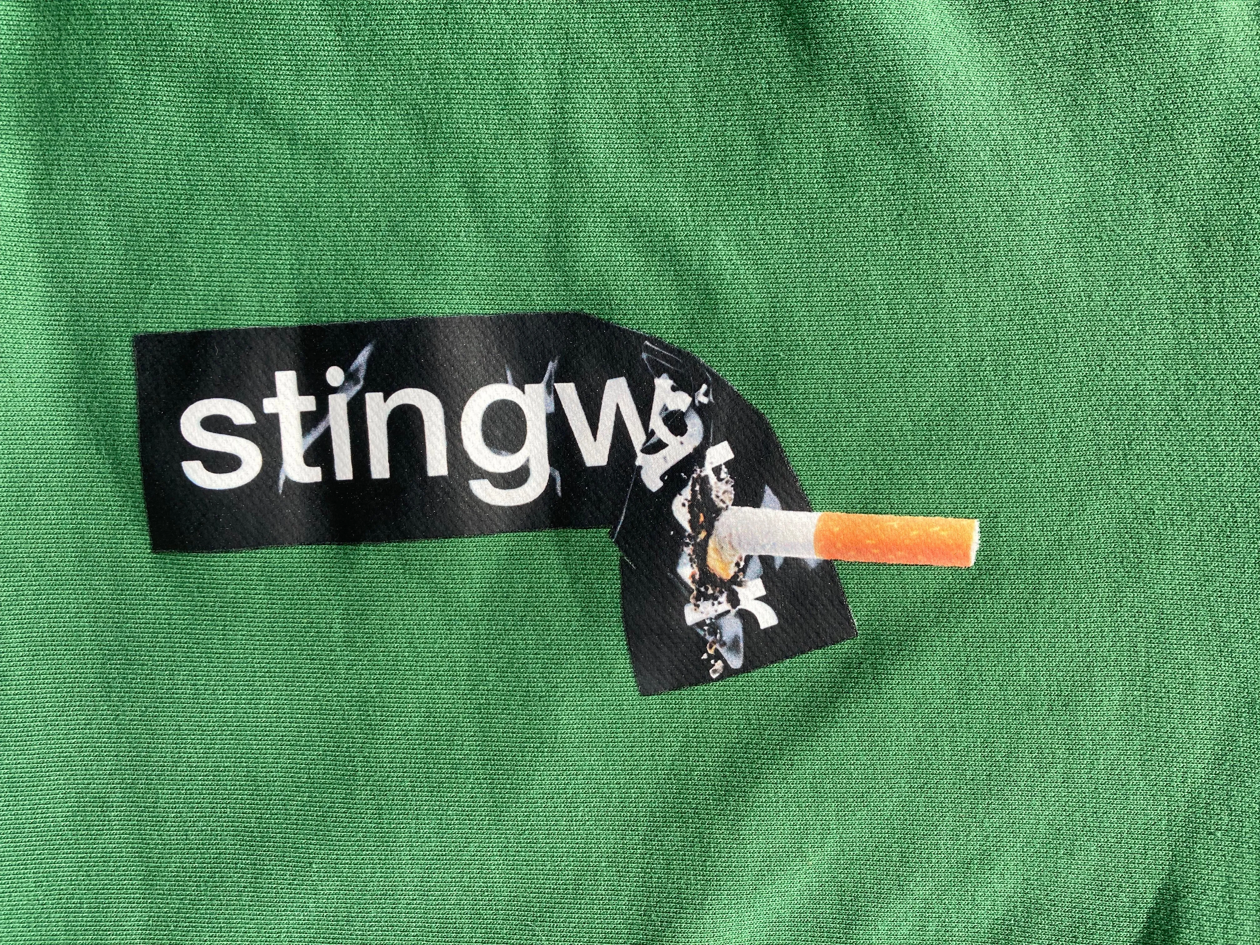 Cig and Sticker T-Shirt Bone White